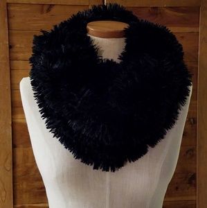 INC Faux Fur Infinity Scarf Collar Cowl Nwot